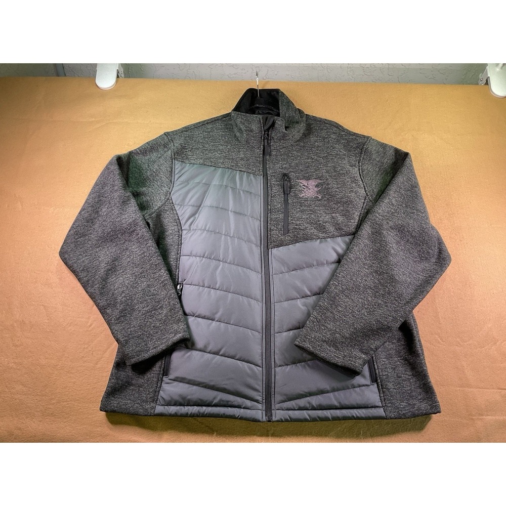 NRA Soft Shell Member Jacket Men's Size XL Black Coat Zip Up RN-102635 NICE!